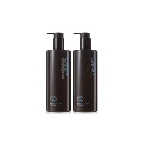 다이나믹블랙 남성 올인원 500ml 1+1 / 남자 스킨 로션 화장품 / 주름개선+미백효과 기능성 